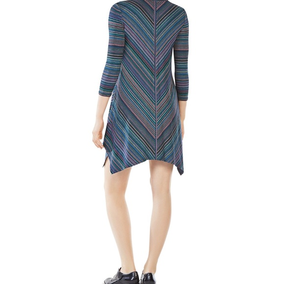 Striped Jersey Dress BCBG Mid-Length - Picture 2 of 2